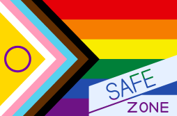 pride flag lgbtq safe zone